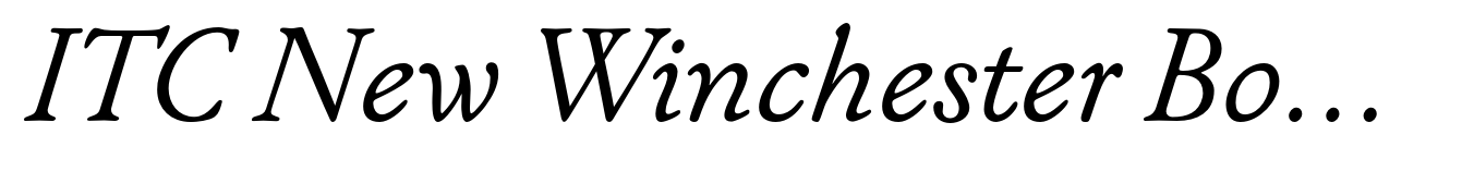 ITC New Winchester Book italic